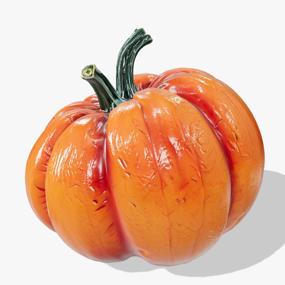 Futuristic Stylized Pumpkin model pack